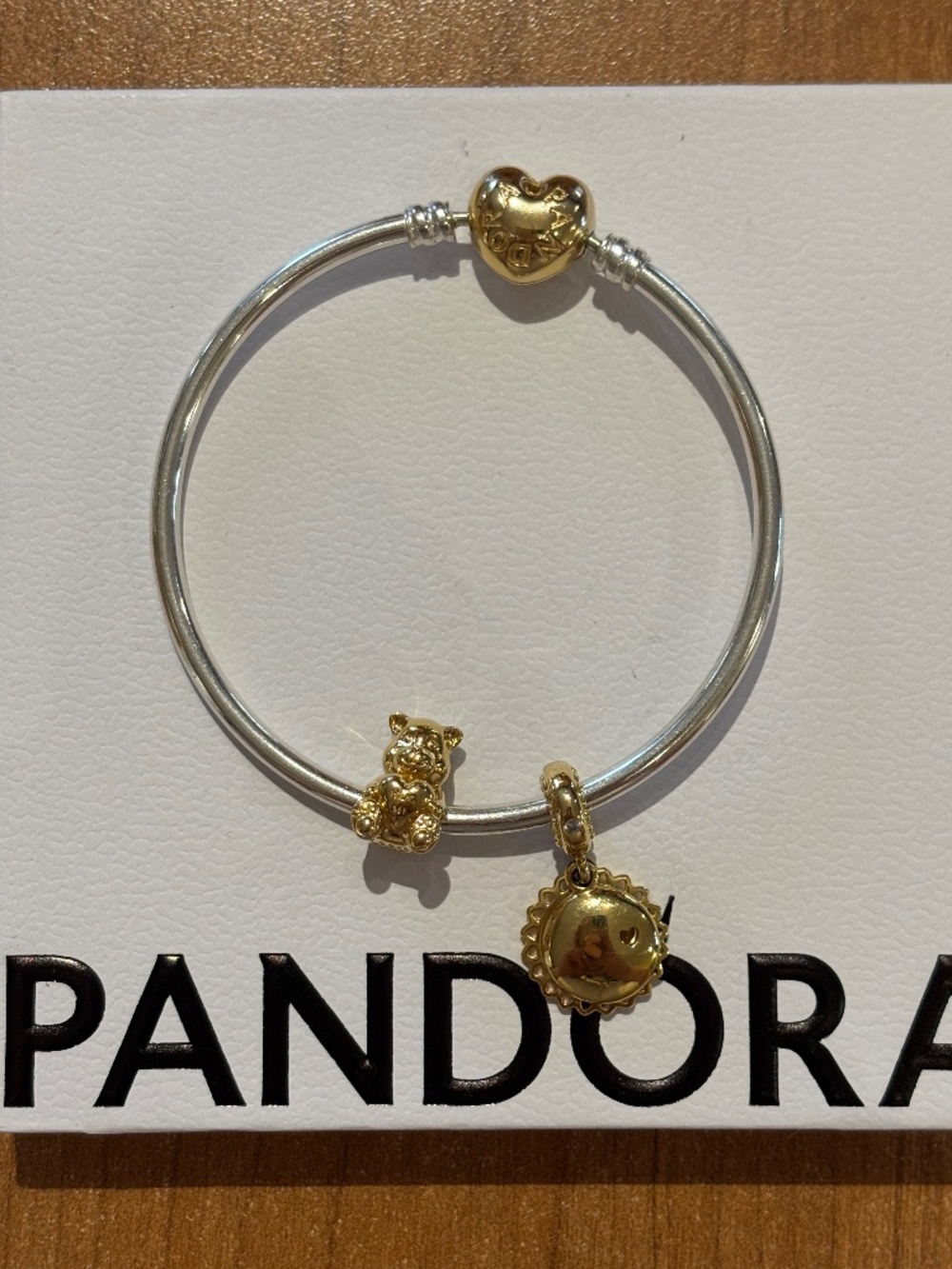 Pandora Bangle Bracelet with Charms
